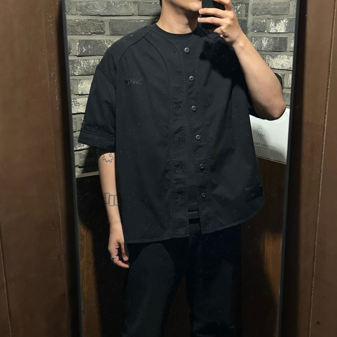 L) 준지 Juun.J 뉴에라 베이스볼 져지 반팔 셔츠 상품이미지8