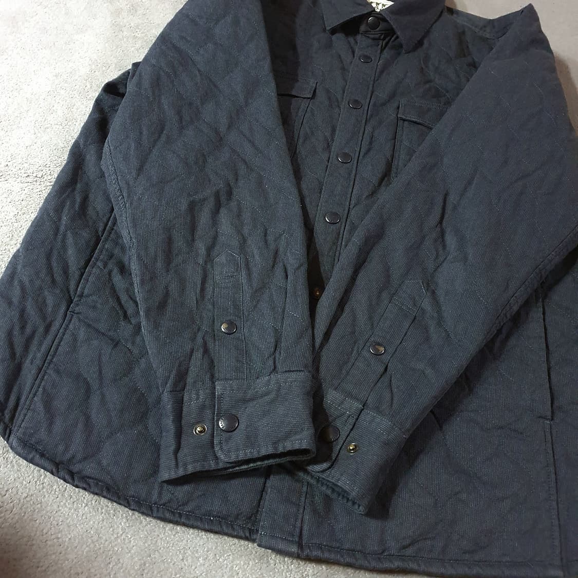 헨리코튼 다운 셔츠 자켓 105 XL 네이비 상품이미지6