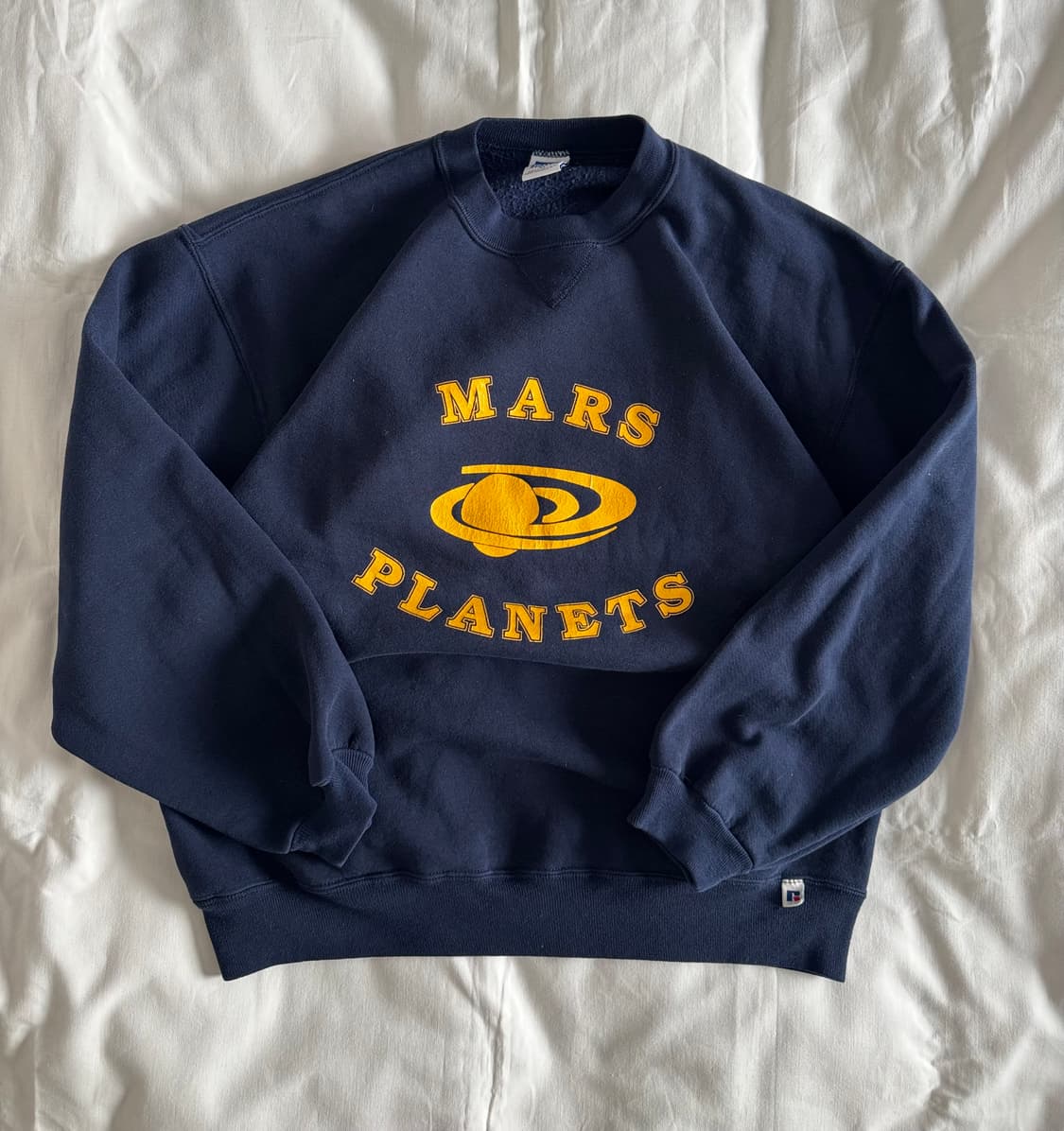 [XL] USA 90s 러셀 애슬레틱 맨투맨 스웻셔츠 네이비 상품이미지1