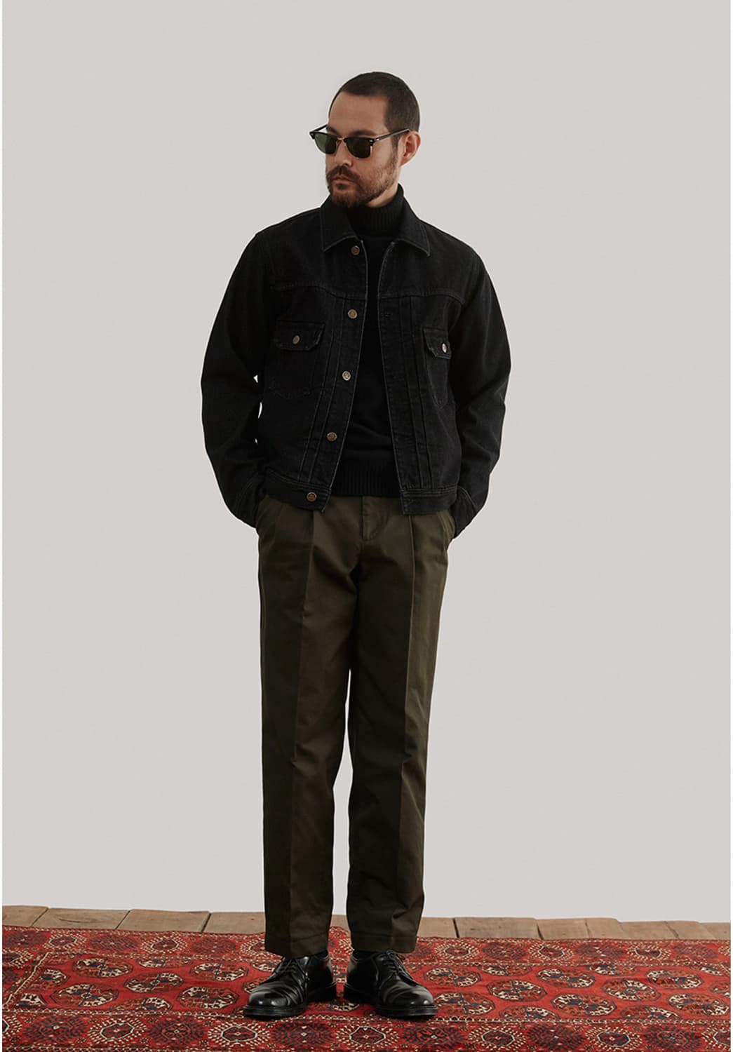 바스통 110 데님 트러커 자켓 상품이미지4