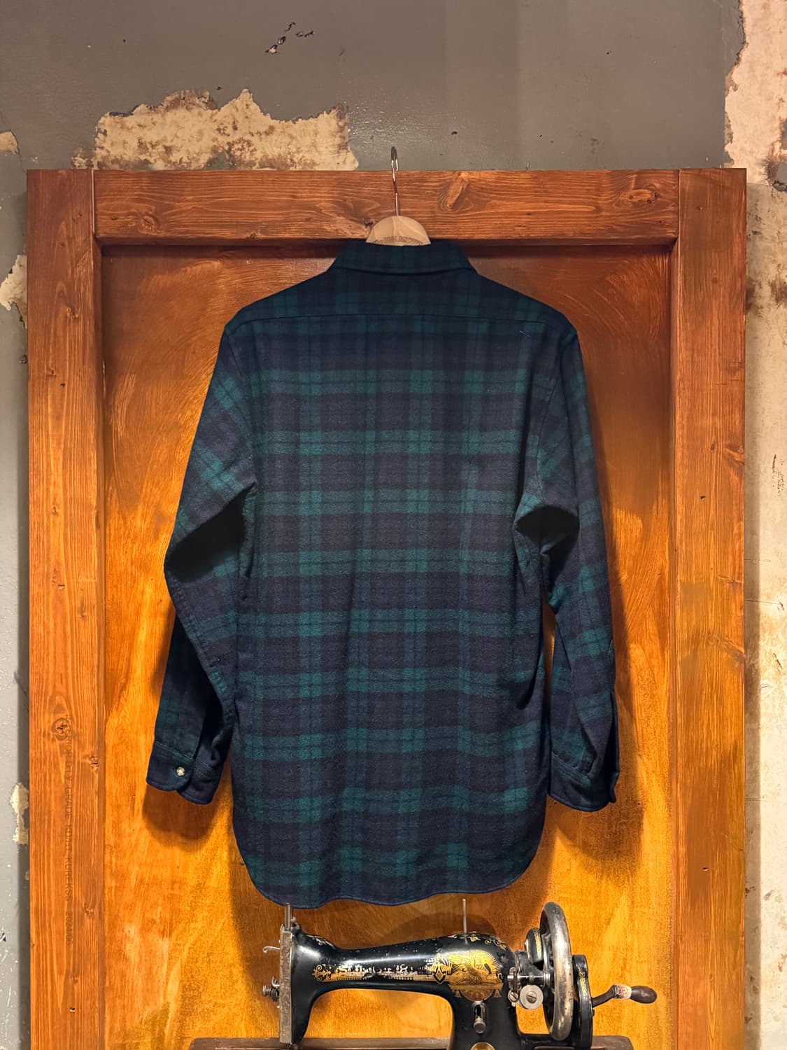70s 펜들턴 울플란넬 타탄체크셔츠 (M) 상품이미지3