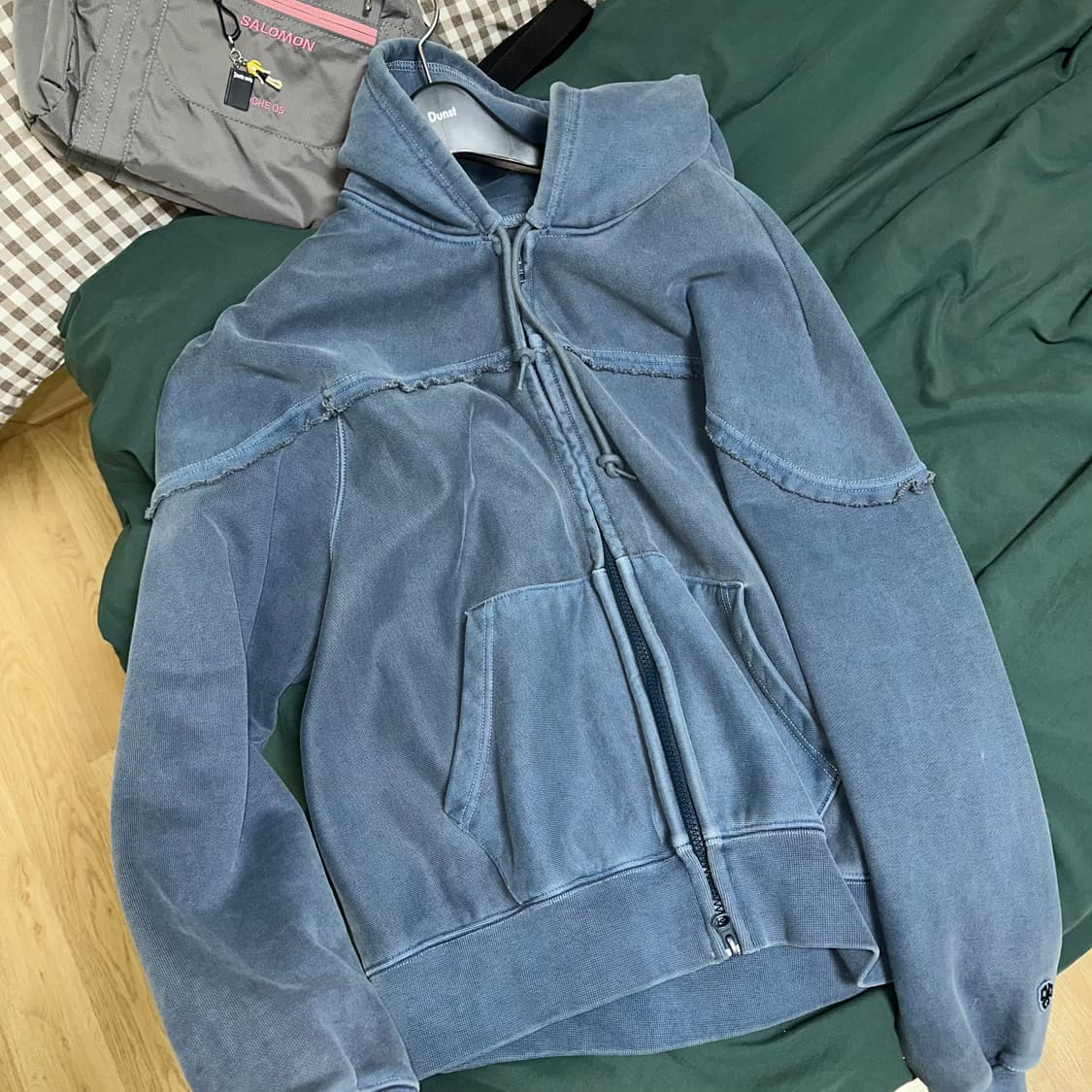 헤리티지플로스 피그먼트 워싱 후드집업 S 상품이미지5