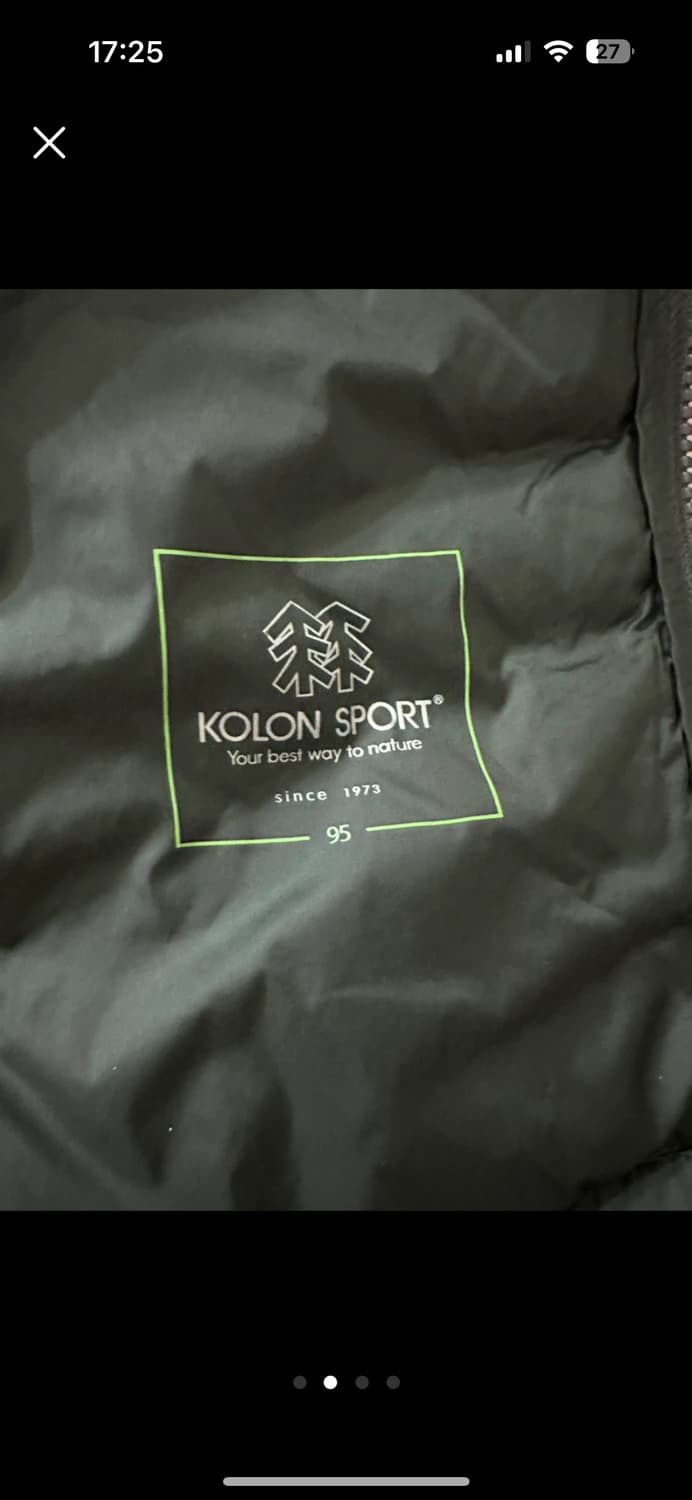 코오롱스포츠 여성 700필파워 롱패딩 95(카키컬러) 상품이미지2