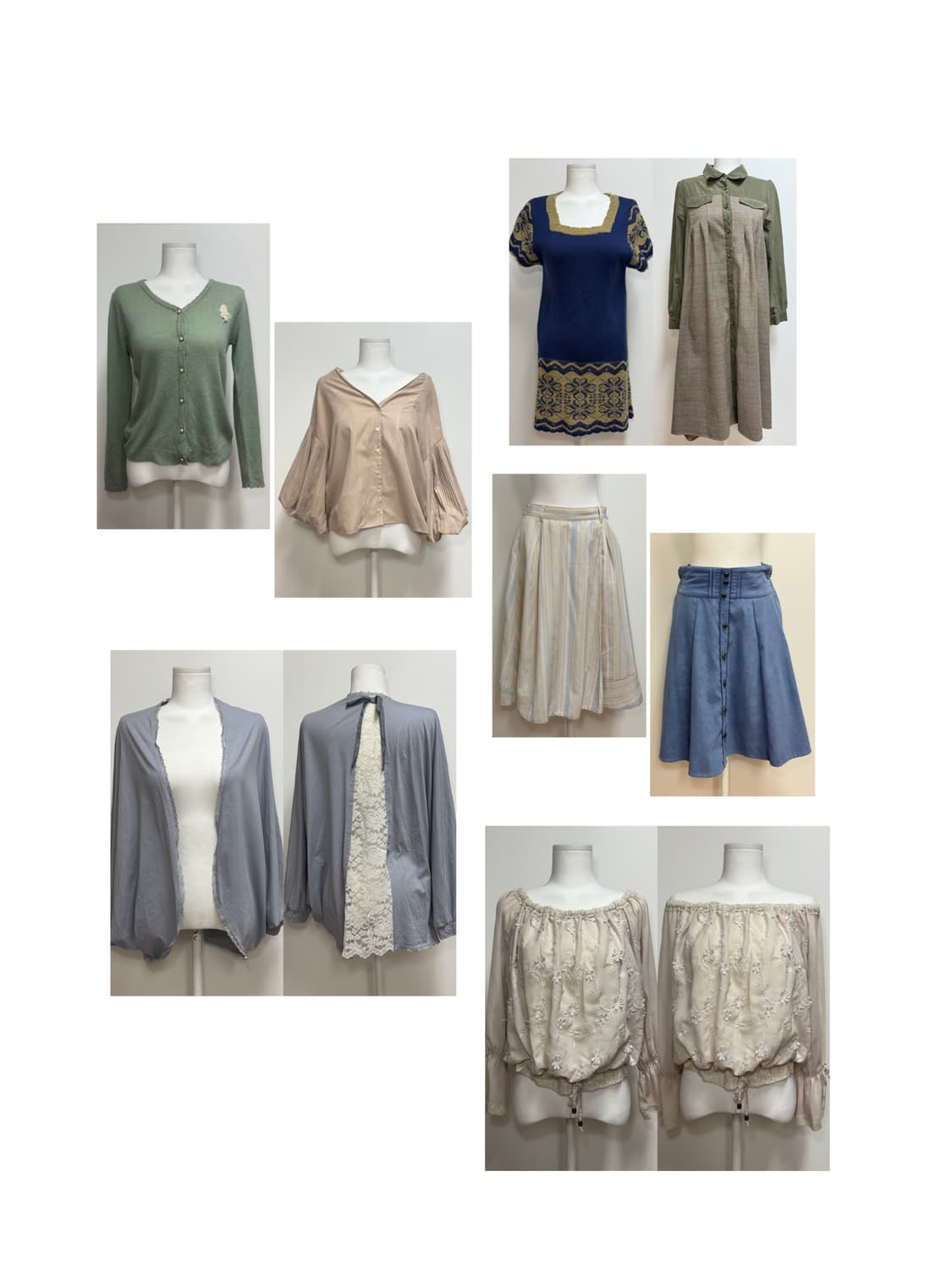 [세트/일괄] axes femme 엑시즈팜 엑팜 블라우스 원피스 스커트 상품이미지1