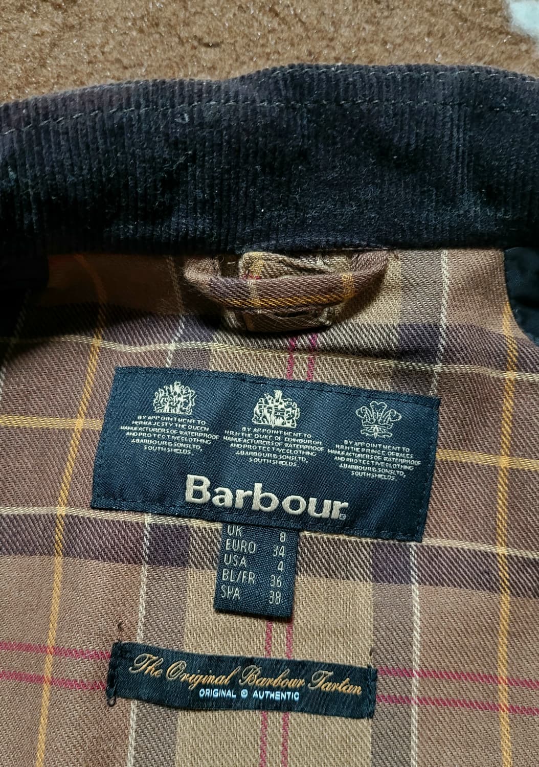 영국 Barbour(바버) 여성 왁싱 자켓(M) 상품이미지5