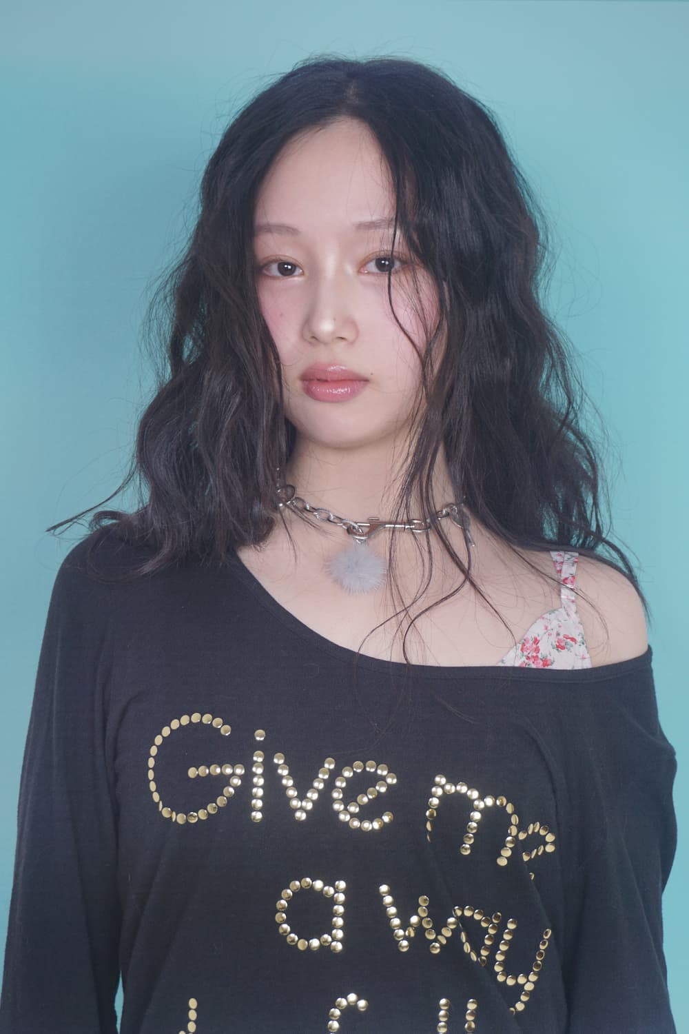 Dusty-Puff necklace (light grey) 상품이미지2