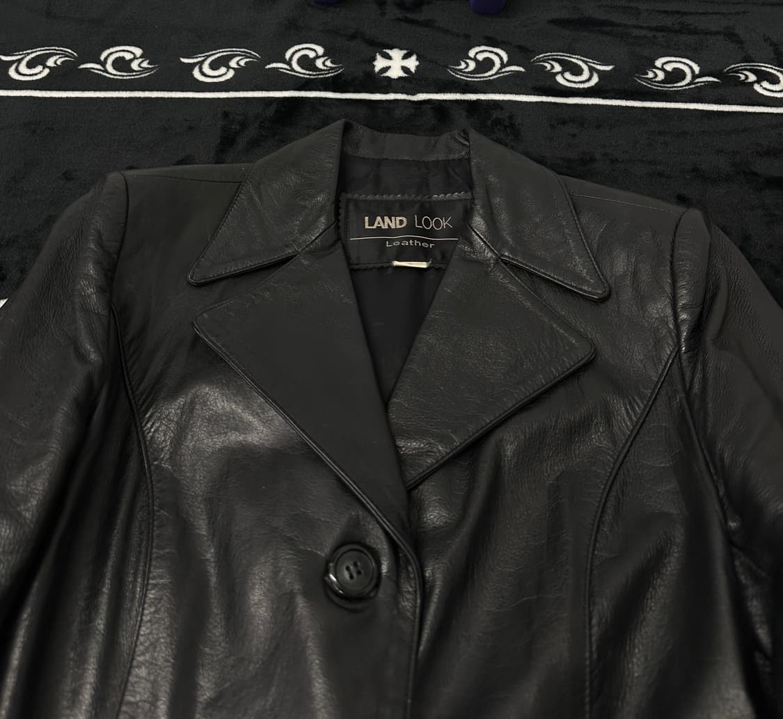 빈티지 레더 leather 블레이저 자켓  상품이미지6