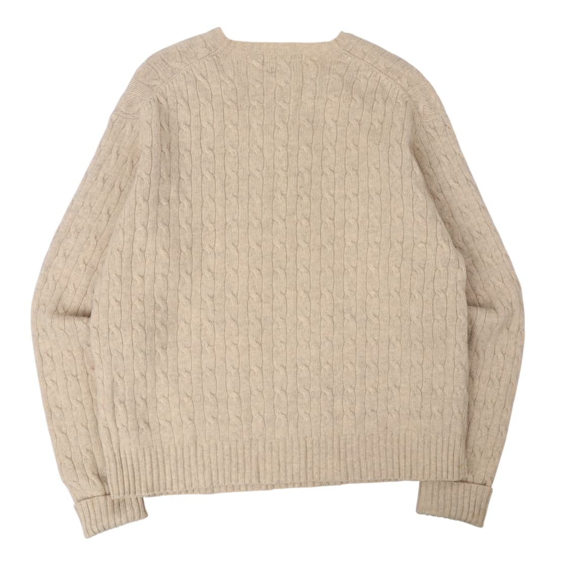 폴로 랄프로렌 베이지 램스울 케이블 니트 상품이미지5