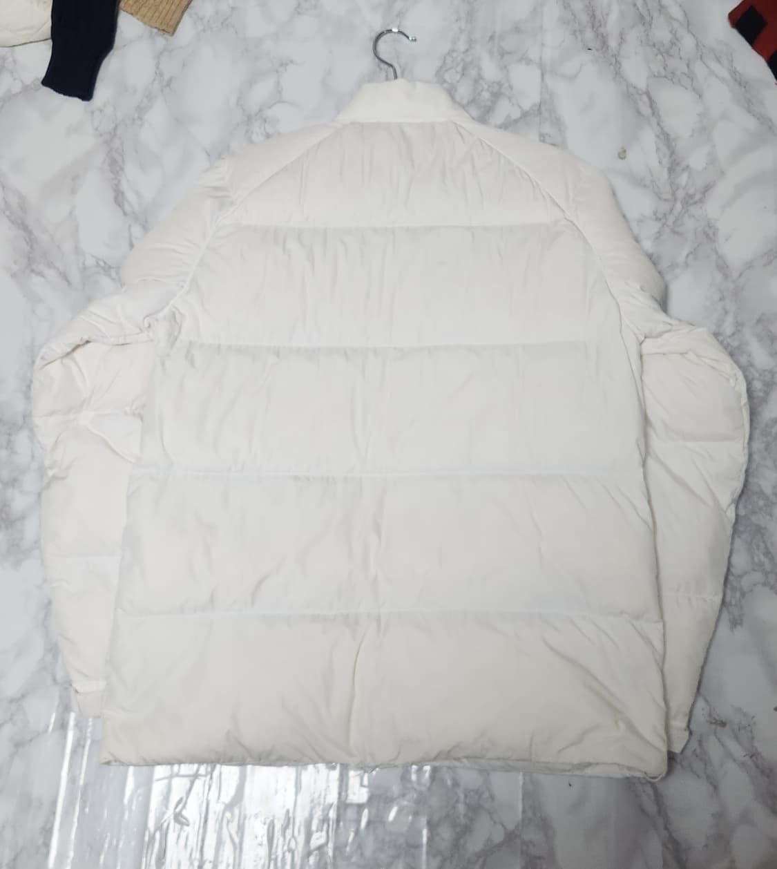 아디다스 화이트 삼선 슈퍼스타 푸퍼 패딩 자켓 상품이미지6