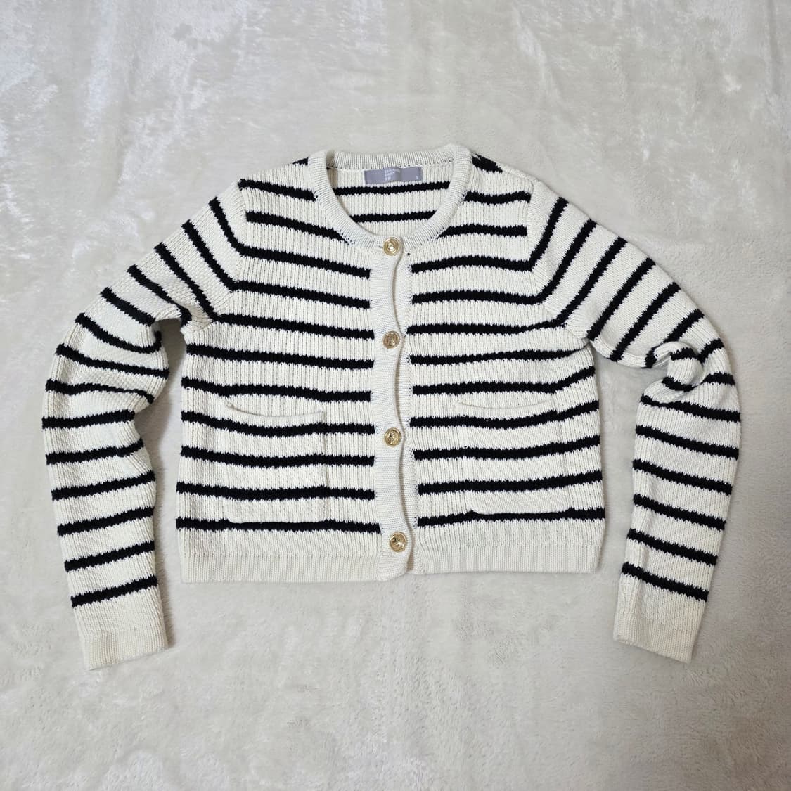 (S)여성 에잇세컨즈 금장단추 가디건 상품이미지1