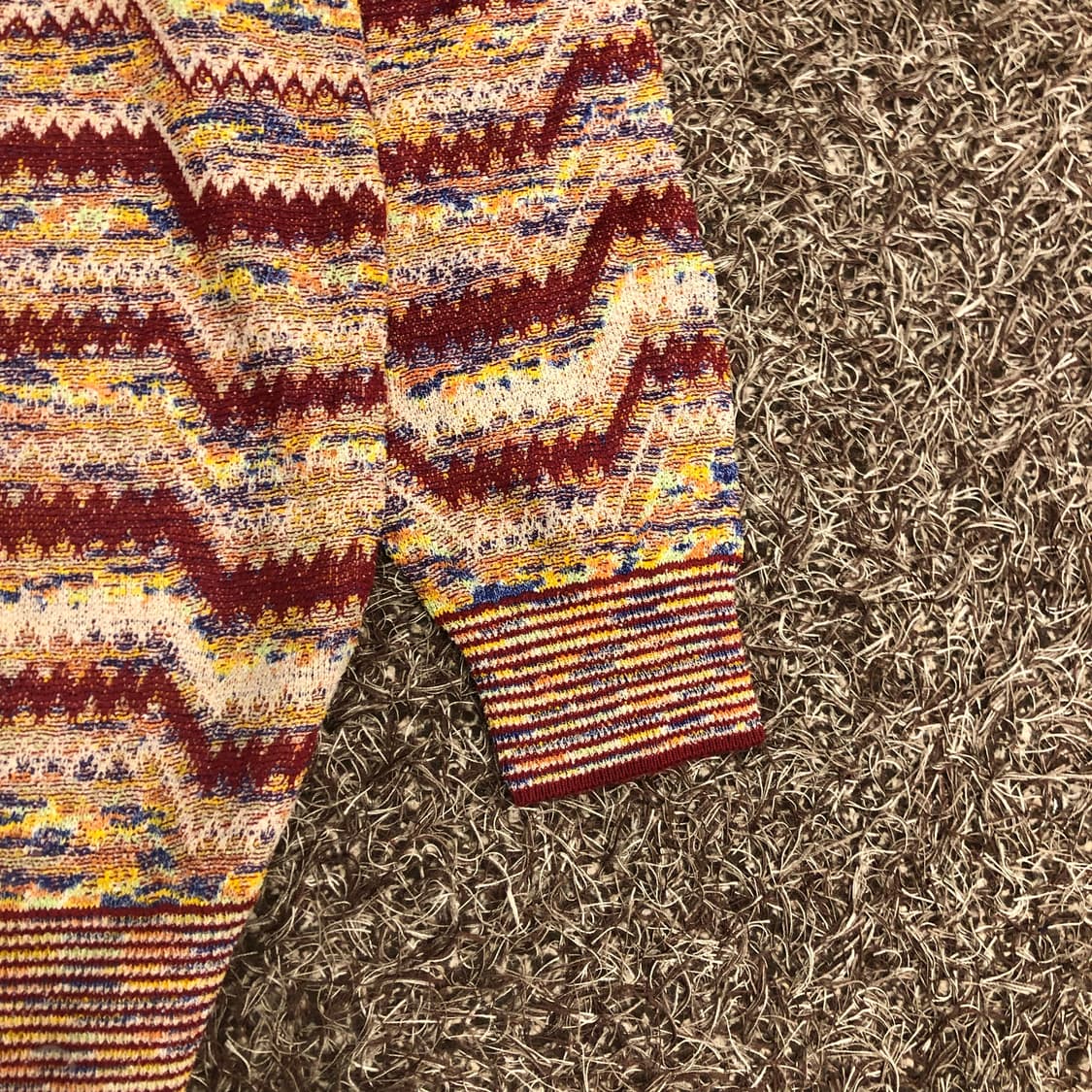 미쏘니 멀티컬러 패턴 니트 상품이미지3