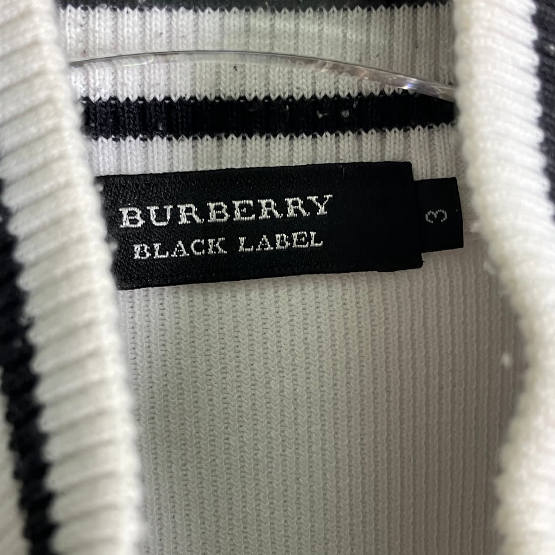 버버리 블랙라벨 화이트 트랙 집업 자켓 상품이미지3