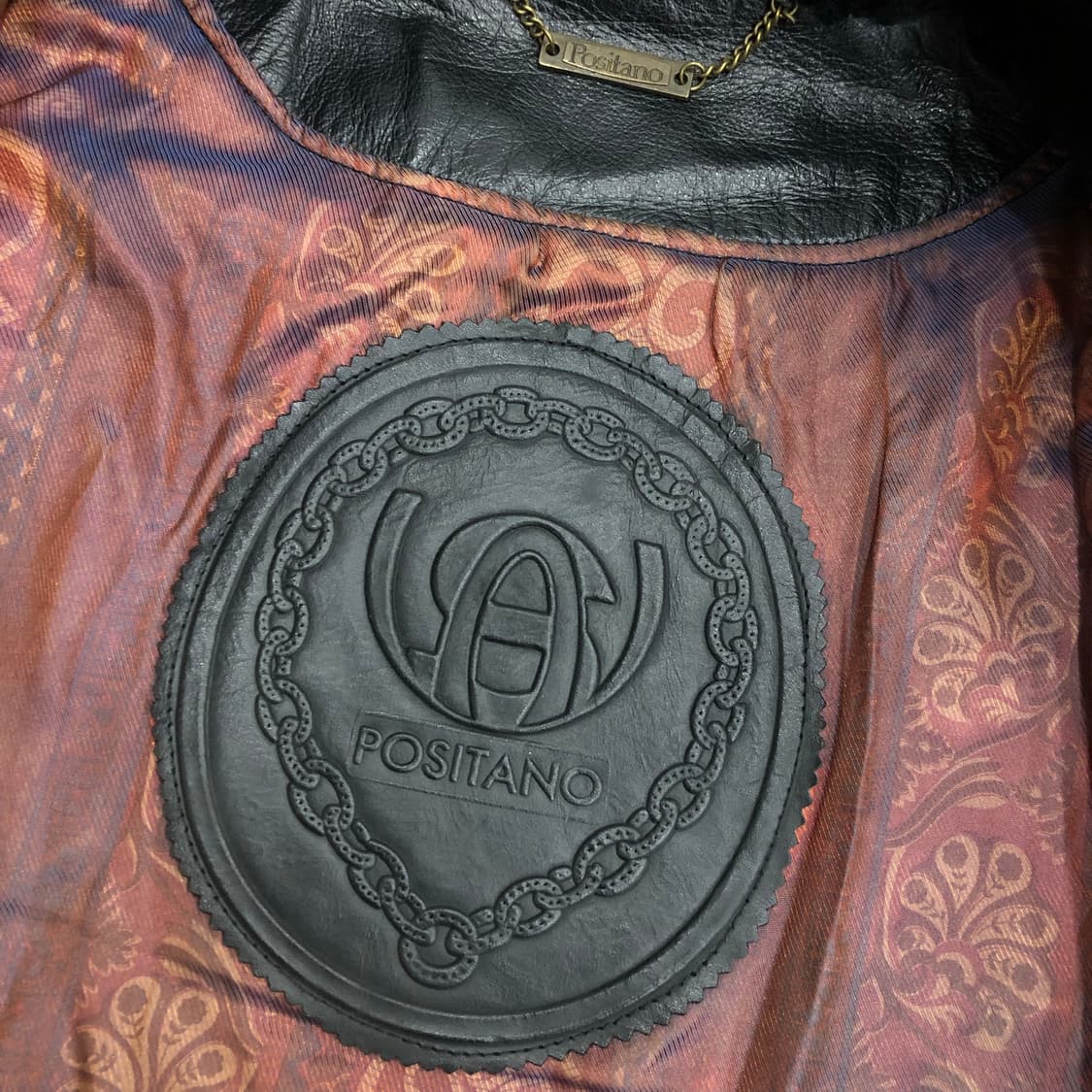 빈티지 양가죽 봄버 퍼 카라 레더 가죽 자켓  상품이미지8