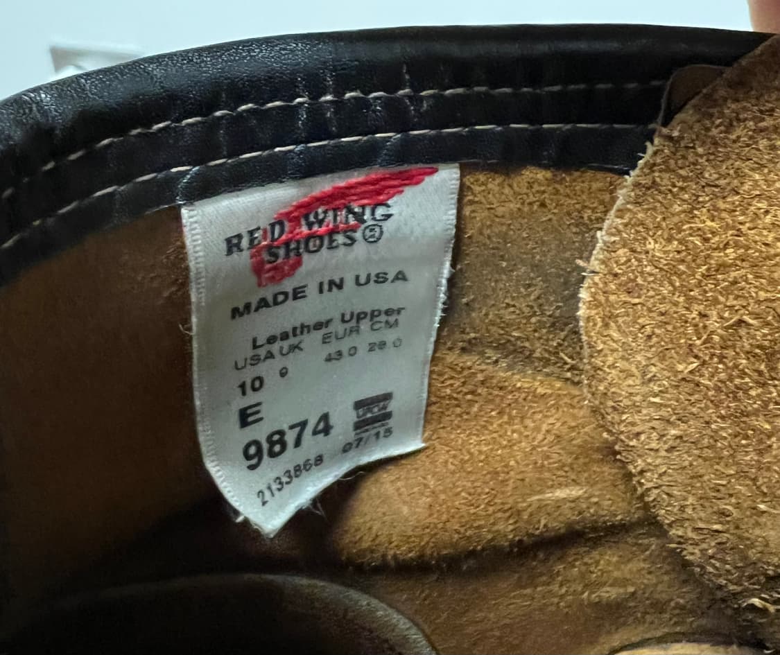 레드윙 9874 아이리쉬세터 쌍개탭 10E 상품이미지8