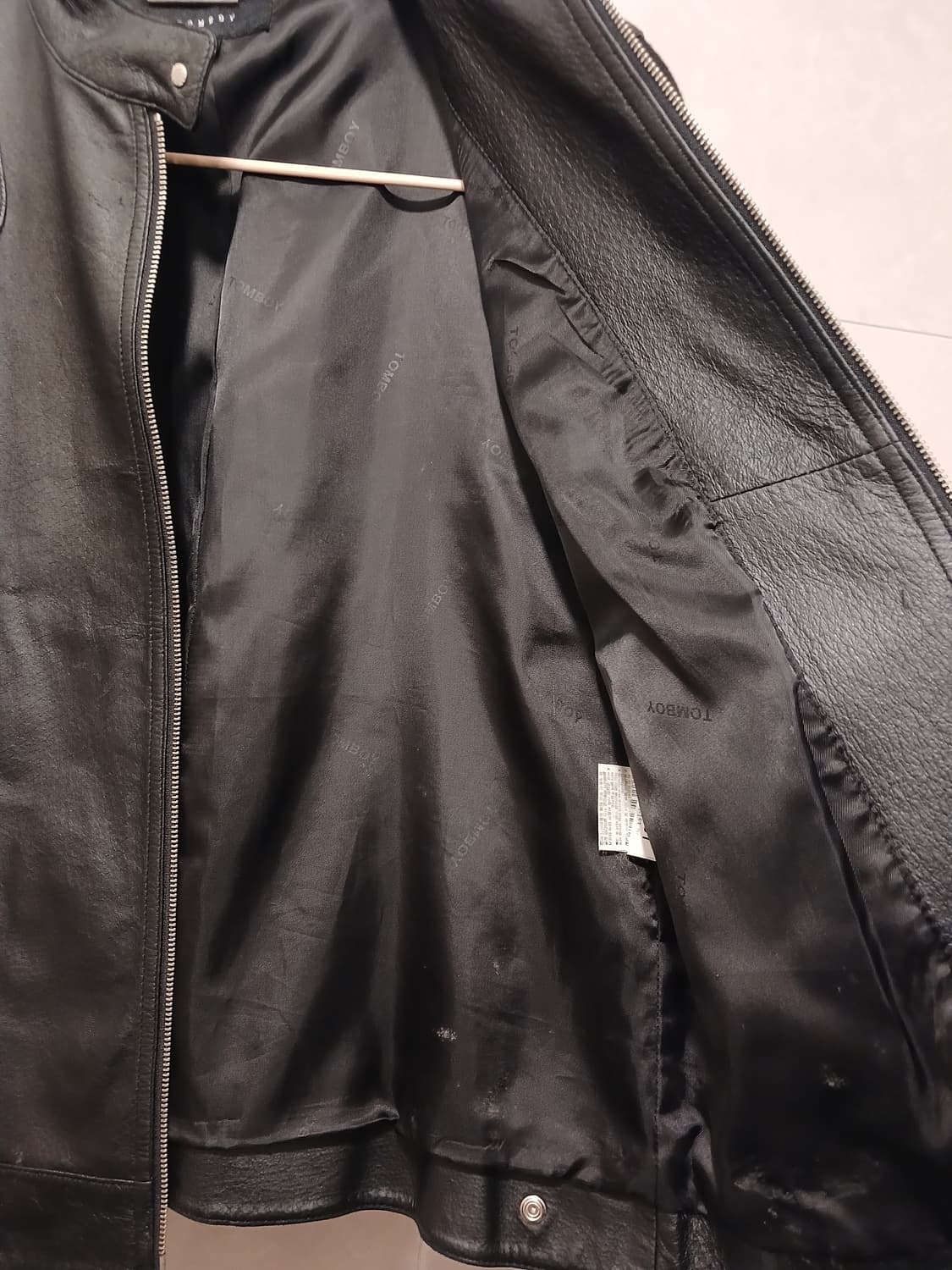 톰보이 정품 여성 돼지가죽 100% 소재 자켓 91-94-165 상품이미지4