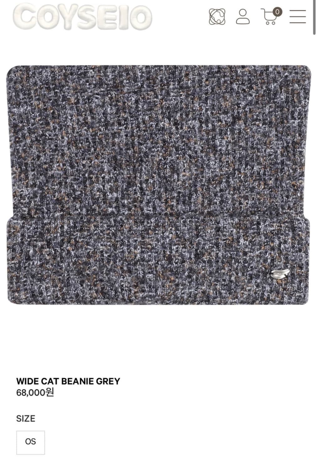 코이세이오 캣비니 그레이 상품이미지1