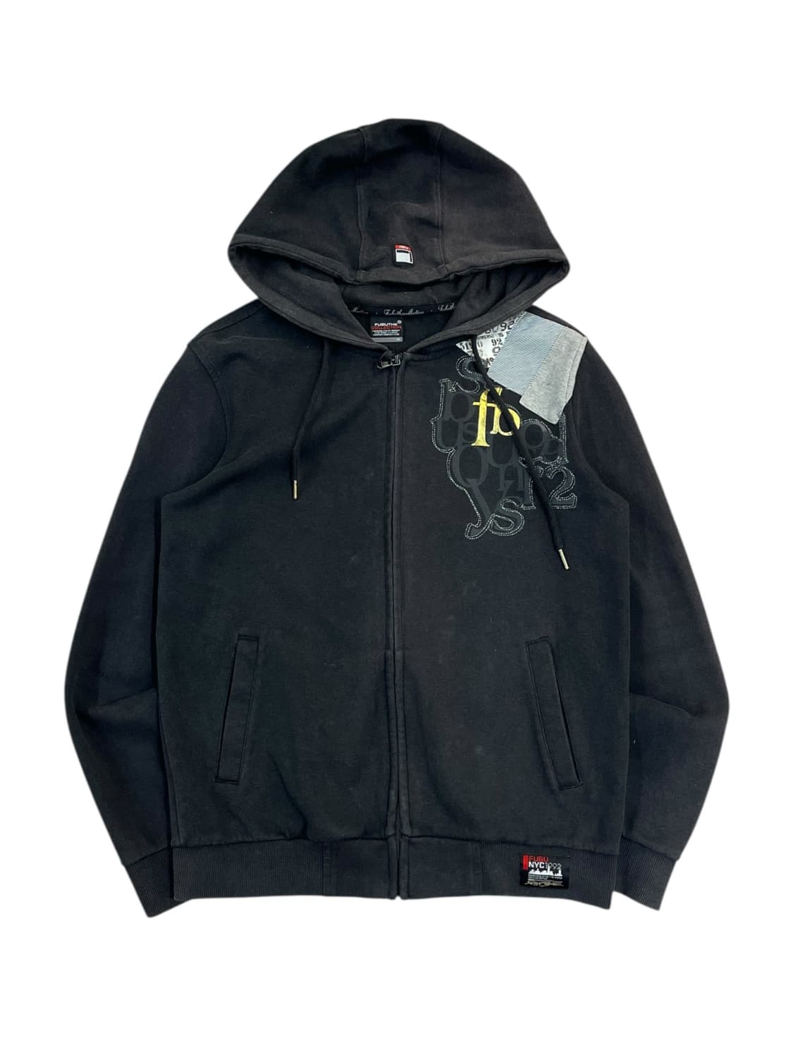 후부 후드집업 블랙 M #csz2947 상품이미지3