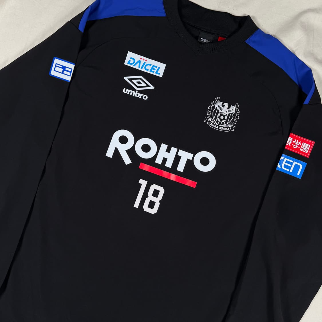 엄브로 감바 오사카 축구 바람막이 웜업 피스테 어센틱 유니폼 상품이미지2