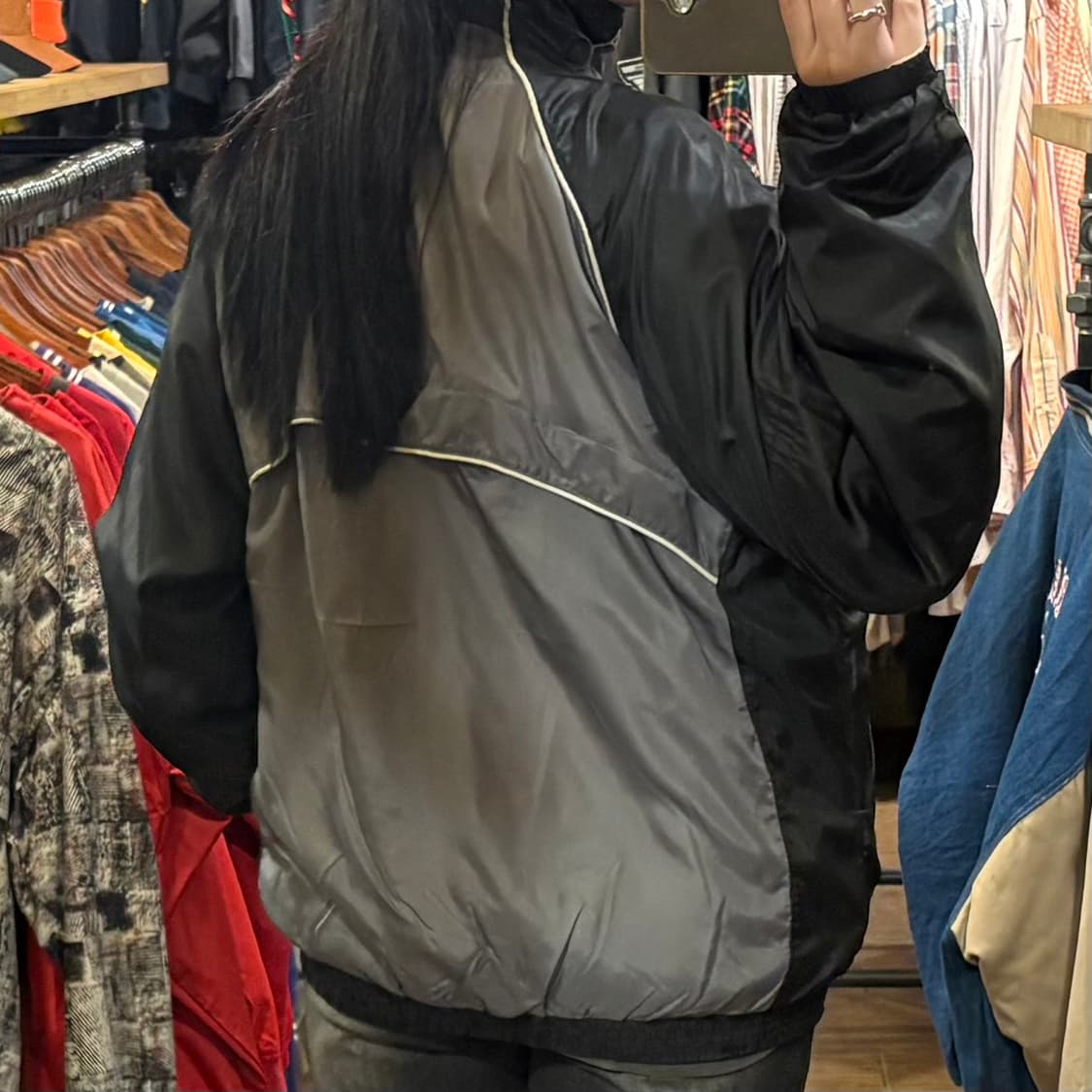 [HI] 나이키 바람막이 블랙&그레이 배색 상품이미지5