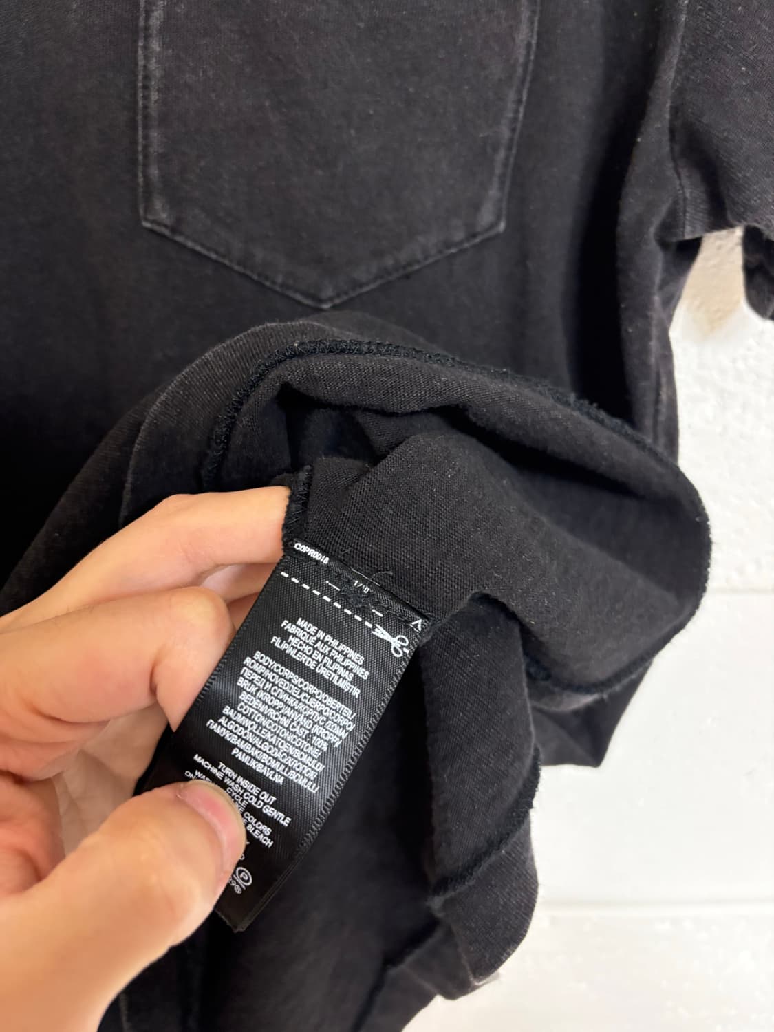 RRL 블랙 포켓 반팔 상품이미지4