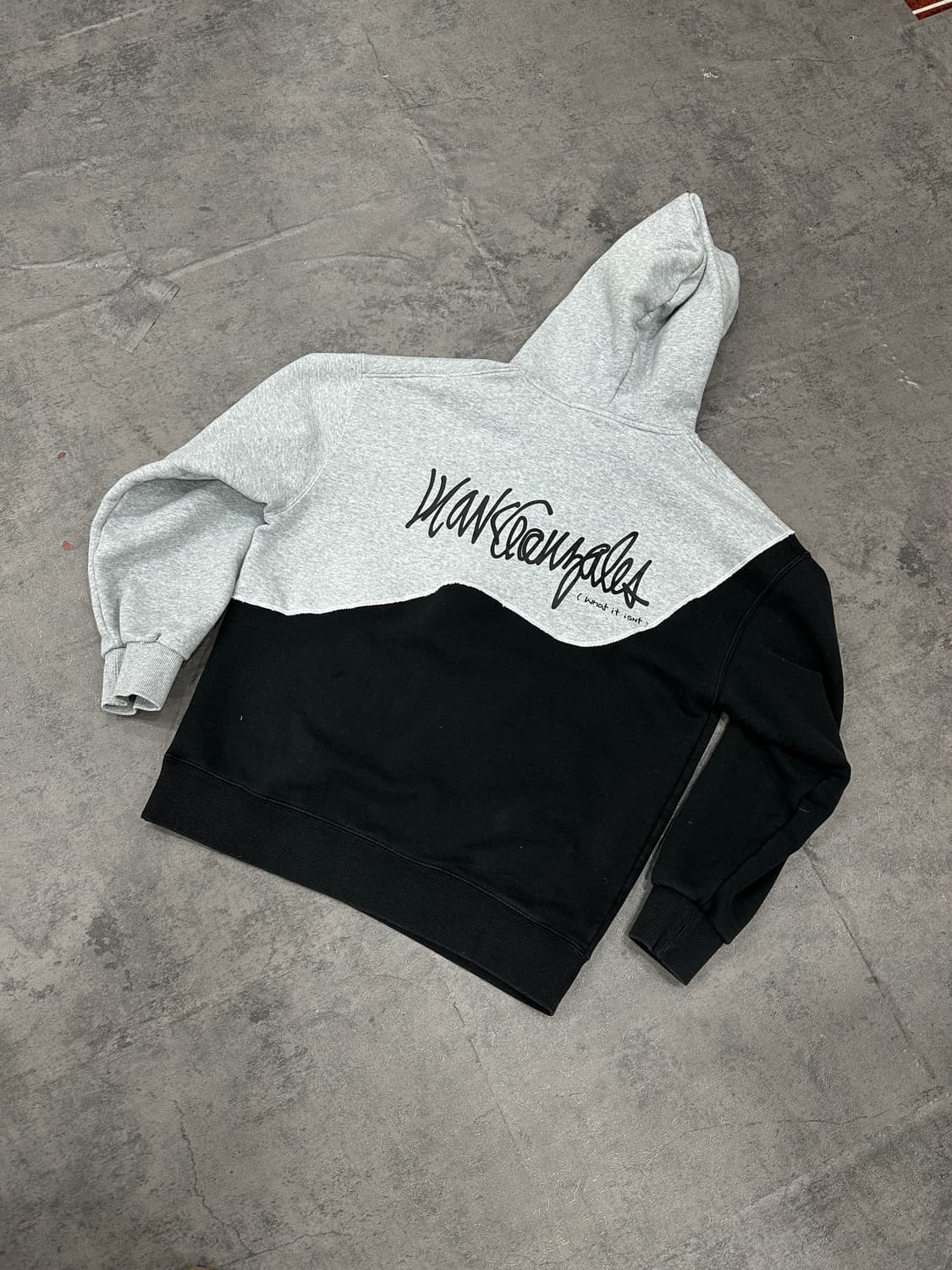 마크곤잘레스 백로고 믹스 커스텀 후드티 상품이미지1