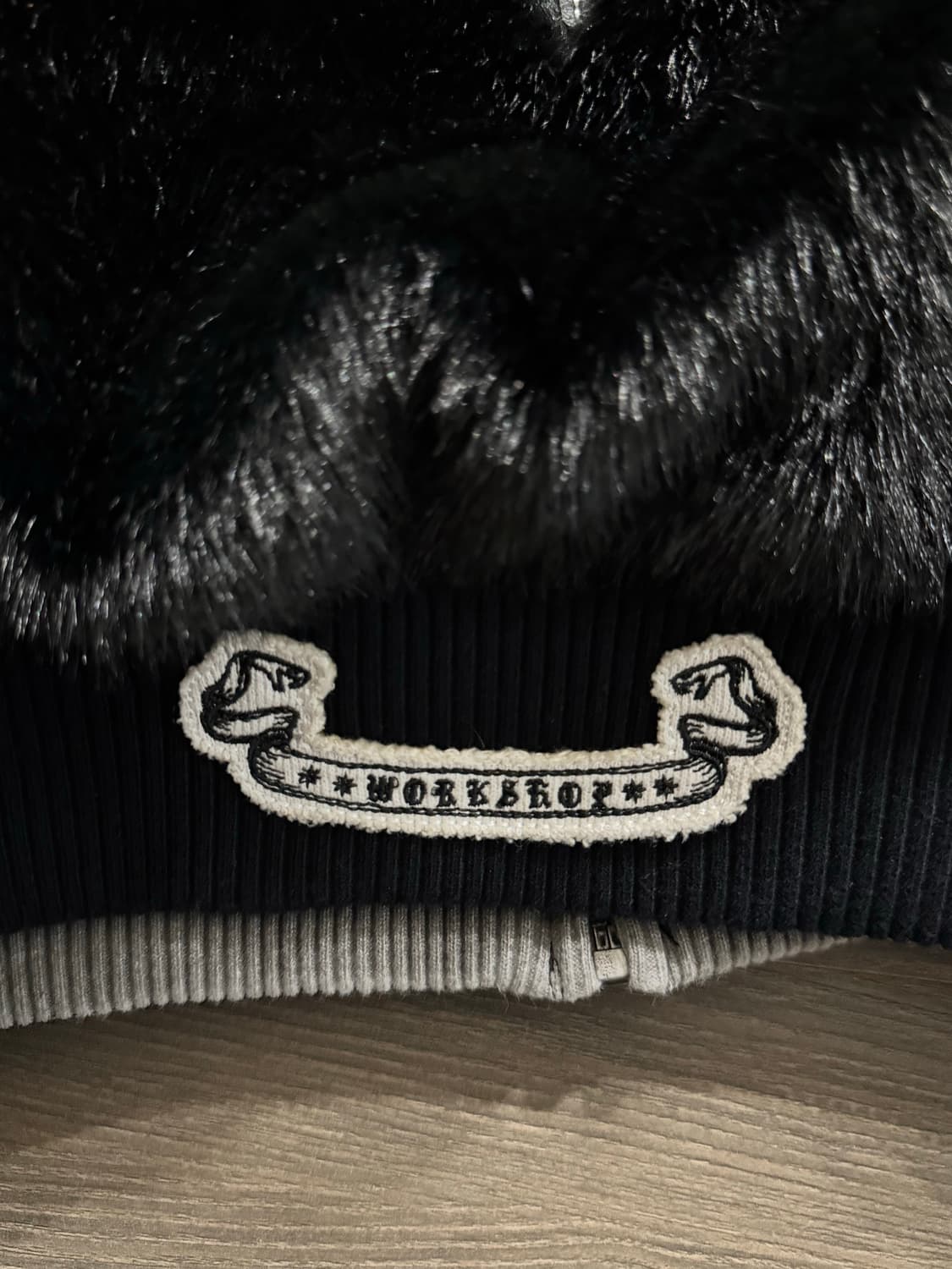 베드 블러드 미스틱11 리버시블 퍼 후드 자켓 - 화이트/블랙 상품이미지4