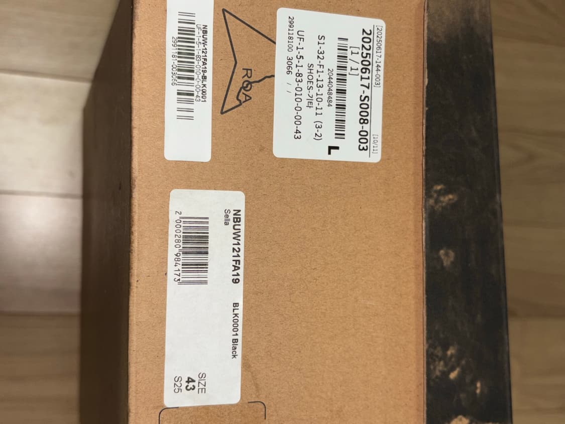 로아 셀라 블랙 43 상품이미지5