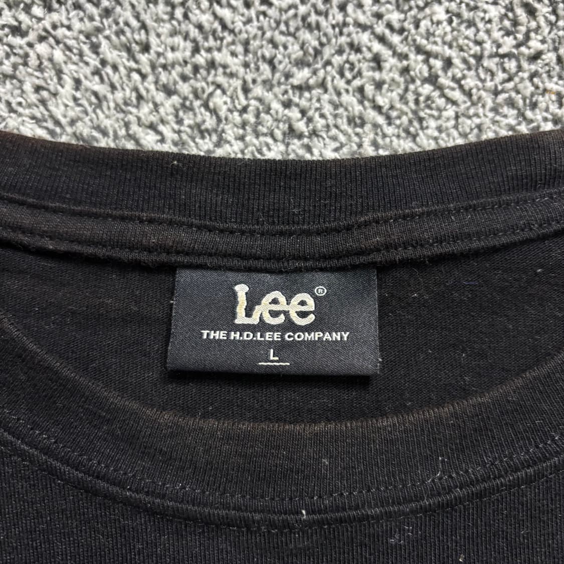 Lee 빅로고 블랙 롱슬리브 상품이미지3