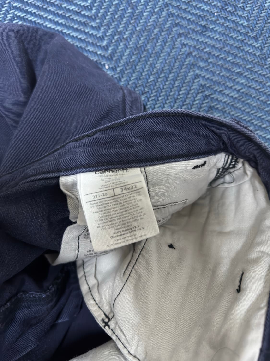 칼하트 FR 워크팬츠 371-20 34 x 32 상품이미지4