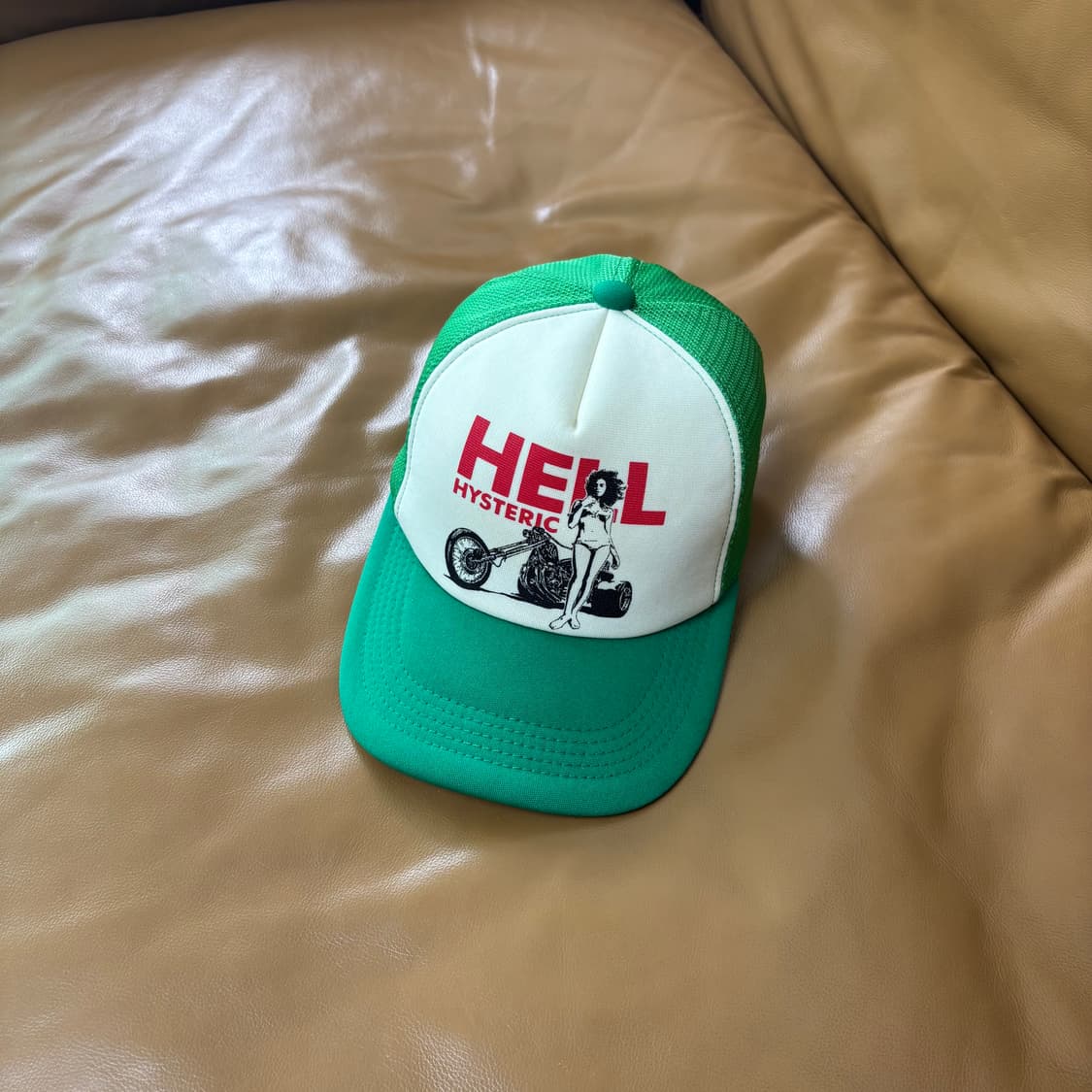 Hysteric Glamour 히스테릭글래머 그린 6패널 메쉬 볼캡 모자 상품이미지1