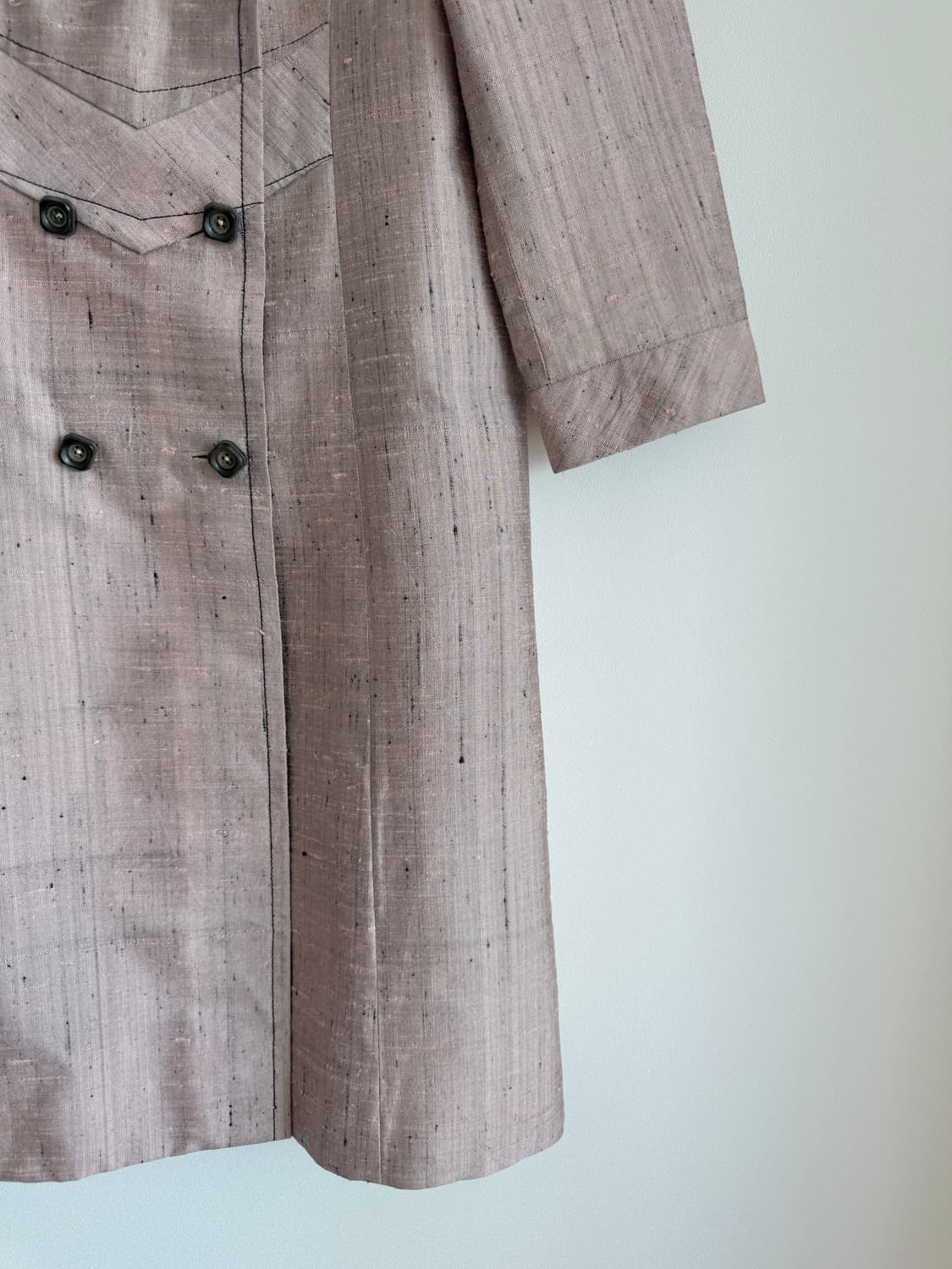 Pre owned 린넨 더블 트렌치 코트 상품이미지4