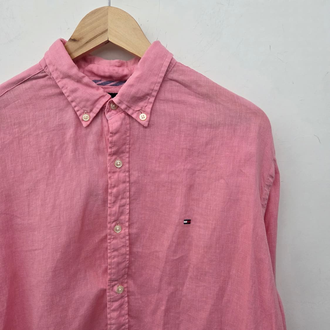 타미힐피거 핑크 셔츠 남방 남L 상품이미지3