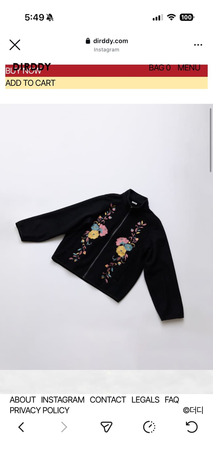 더디 dirddy fleece black M 상품이미지1