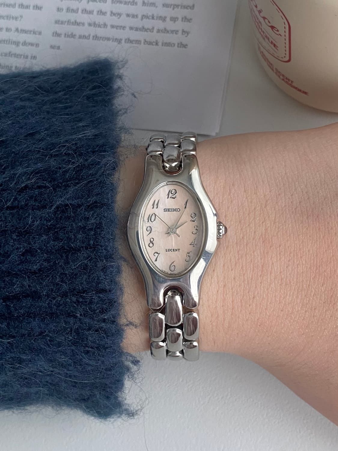 Seiko 세이코 루센트 쿼츠 핑크 레이디스 상품이미지6