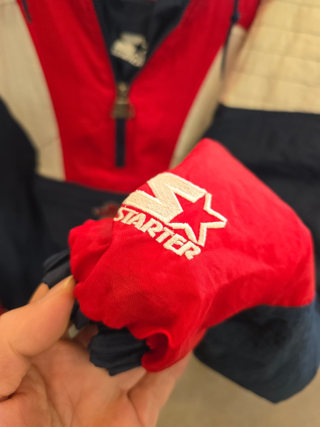 스타터 올드미스 반집업 두툼 빈티지 누빔점퍼자켓 상품이미지5