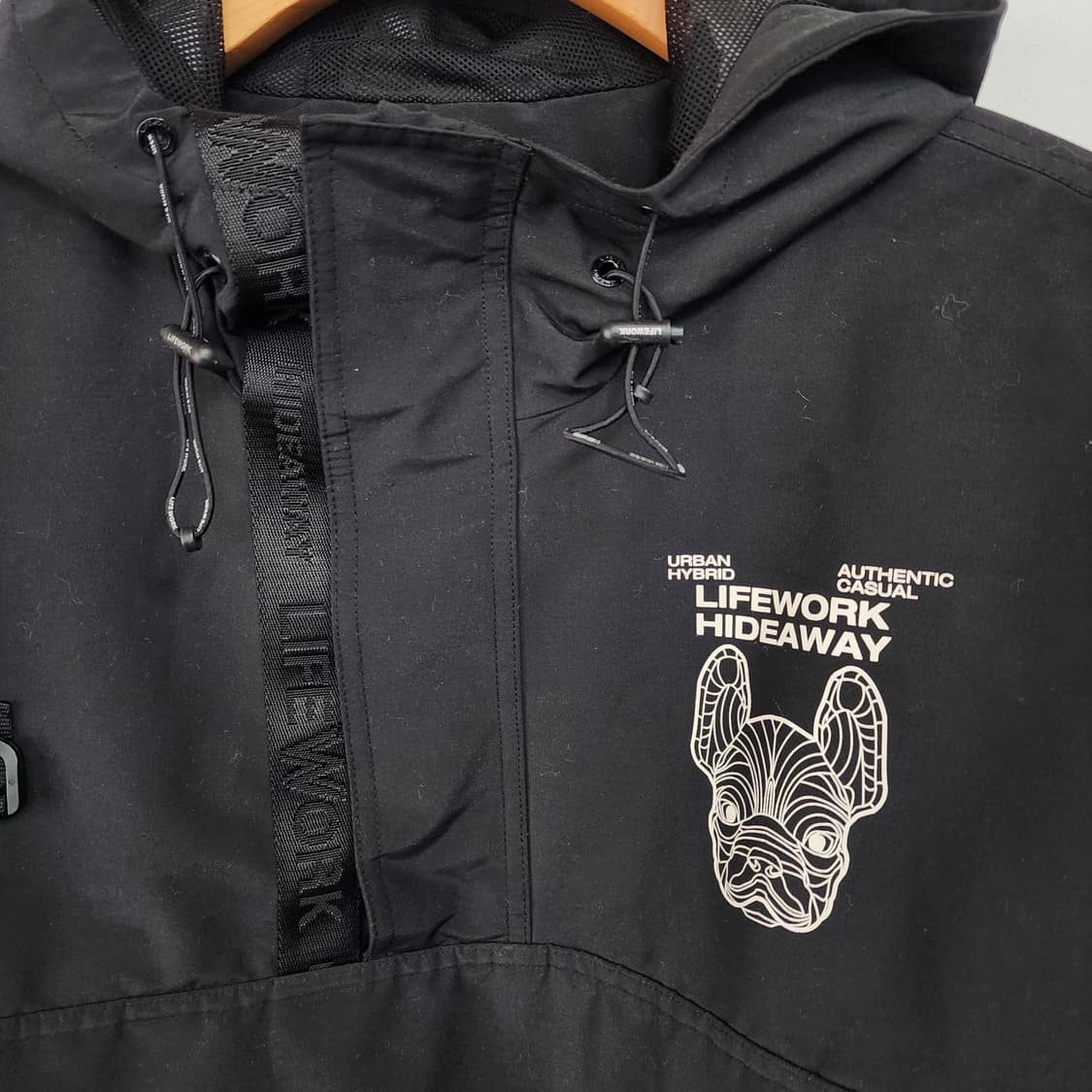 라이프워크 아노락 후드 블랙 점퍼 상품이미지3