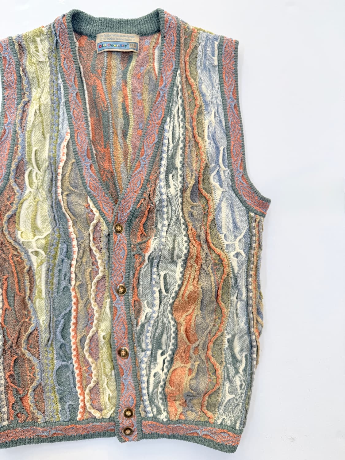 90s Old Country 케이블 니트 상품이미지3