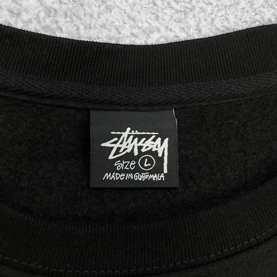 스투시 Stussy 베이직 로고 크루넥 맨투맨 블랙 상품이미지5