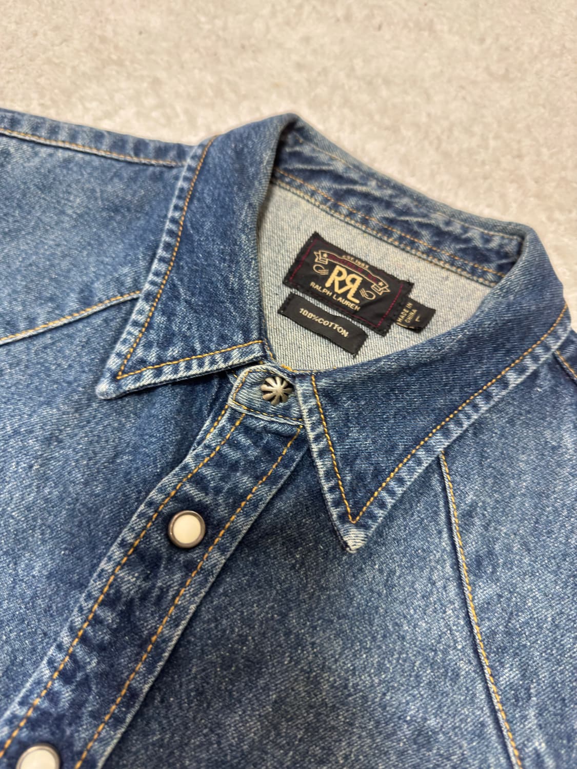 RRL 콘초 웨스턴 셔츠 상품이미지4