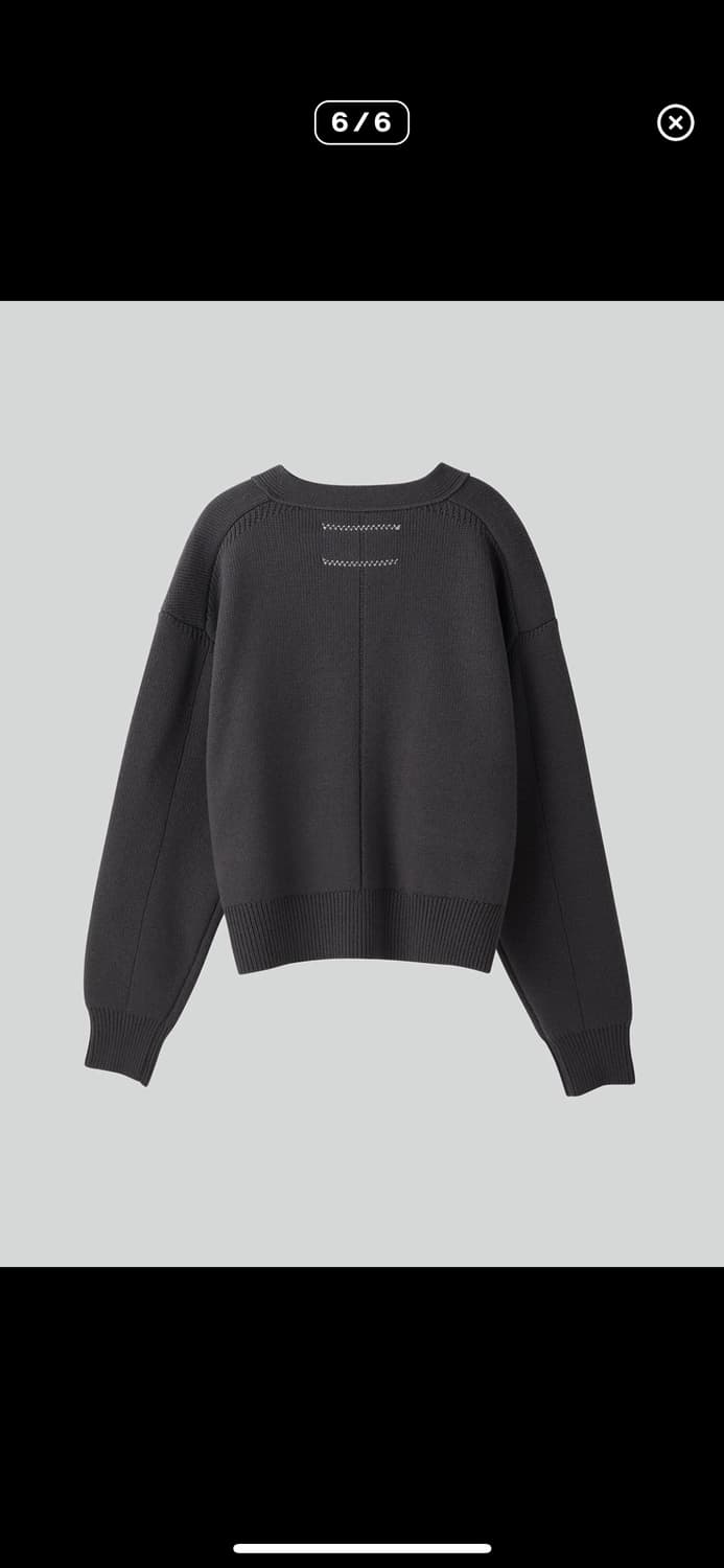 [S] 렉토 루스 컴팩트 니트 가디건 차콜 그레이 상품이미지6