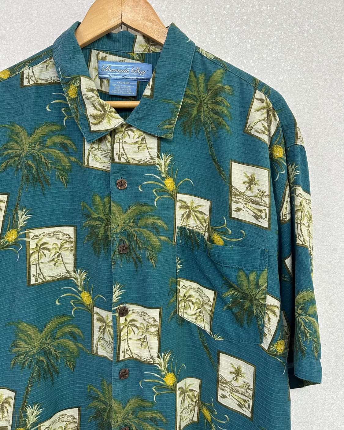 (2XL)하와이언 실크 반팔셔츠-M2256 상품이미지2