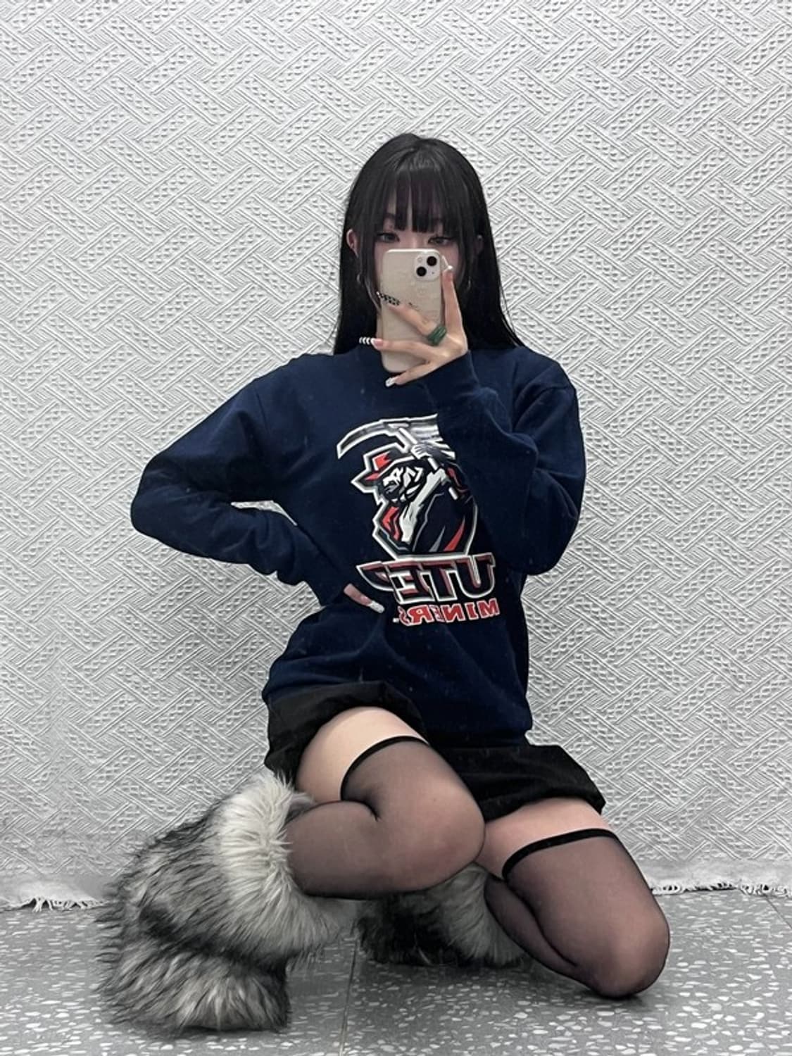 길단 올드스쿨 스트릿 펑크 프린팅 맨투맨 S C10382 상품이미지1