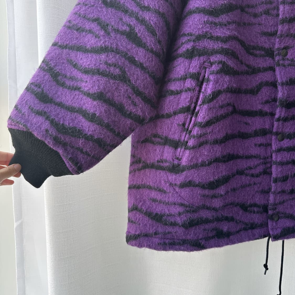 니들스 22AW 타이거 샤기 코치 재킷 퍼플 L 상품이미지3