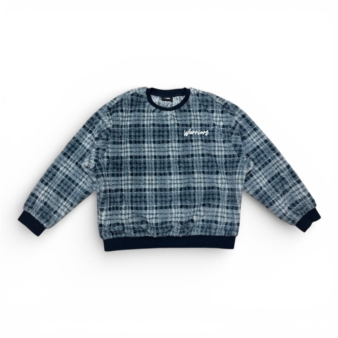 체크 플리스 맨투맨 상품이미지2