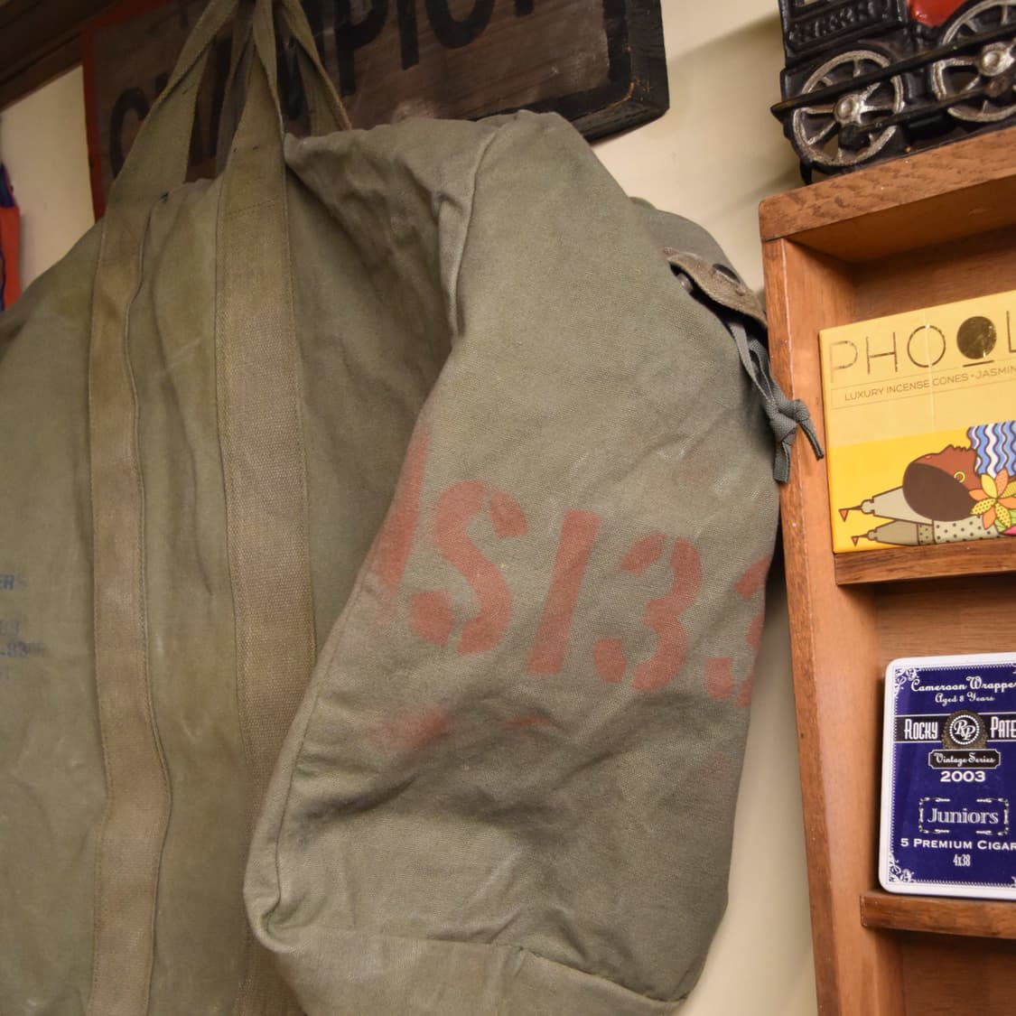 미군 오리지널 조종사 캔버스 키트백 S133 상품이미지3