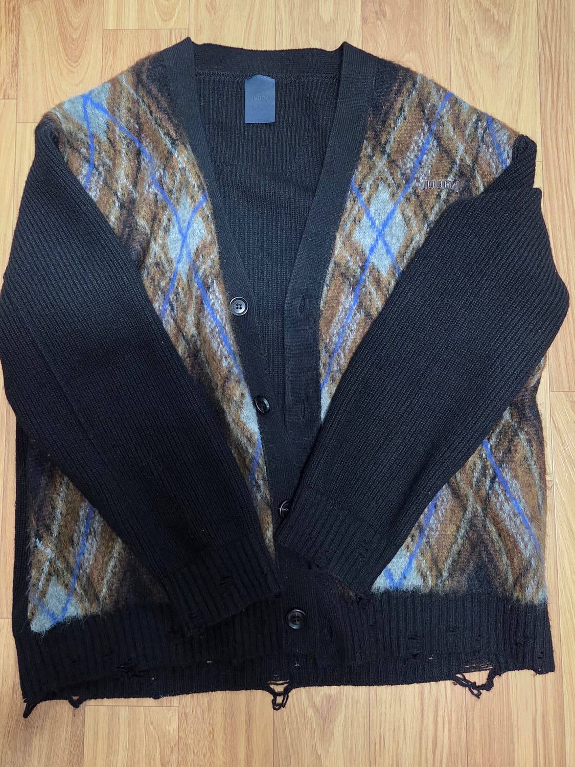 준지 25fw 셰틀랜드 가디건 상품이미지1