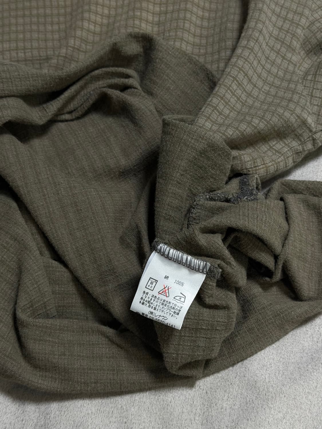 요지 야마모토 코튼 반팔 티셔츠 L 상품이미지3