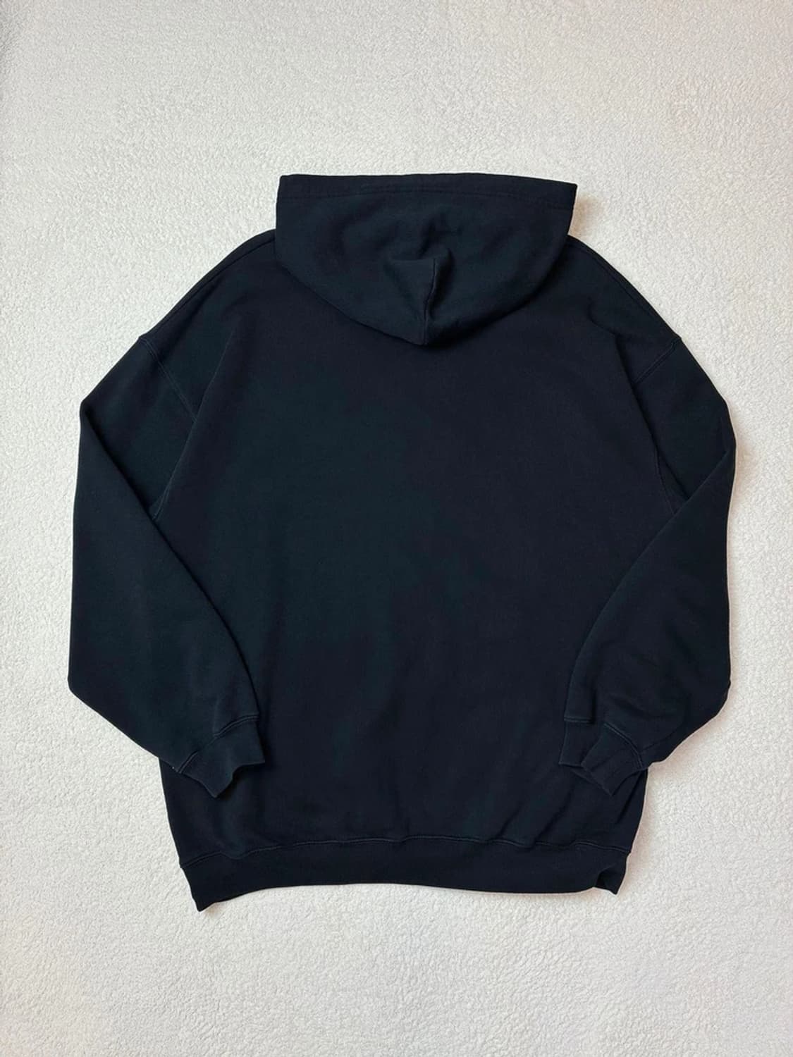 발렌시아가 블랙 BB 로고 오버핏 후드 티셔츠 PN5729    상품이미지5