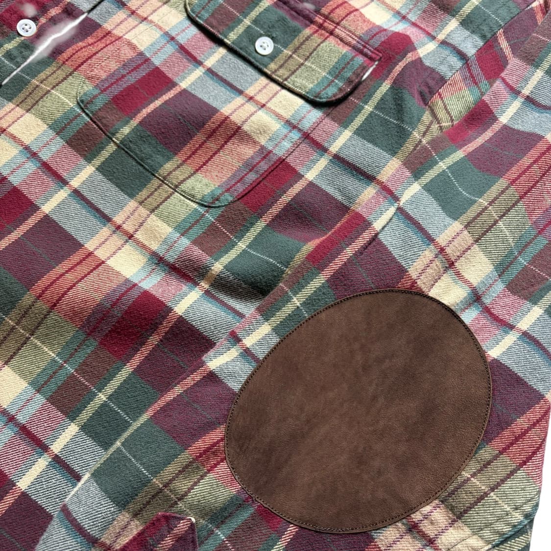 폴로 엘보패치 플란넬 체크 셔츠 상품이미지4