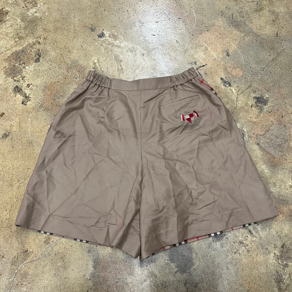 [정품/XL] 버버리 체크 베이지 반바지  상품이미지3